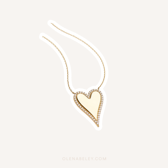 Verie leia heart necklace