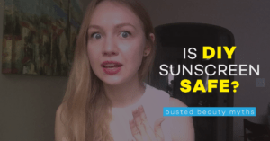is homemade sunscreen safe?, should i make my own sunscreen, how to choose a good sunscreen, do I need sunscreen for clear skin, acne, pimples