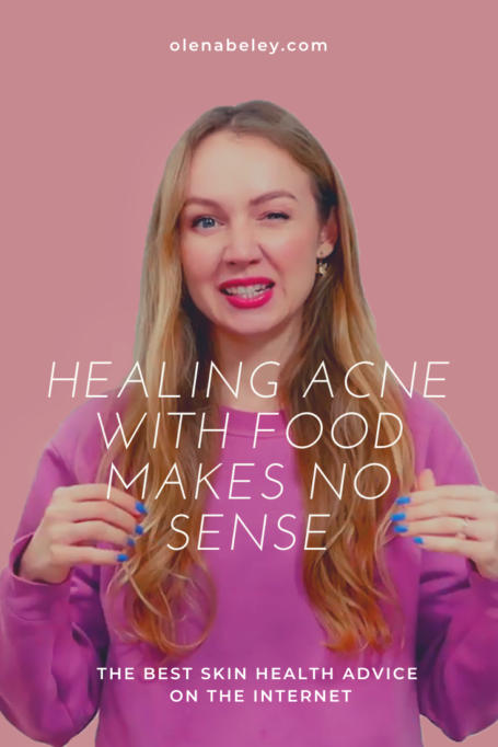 can you heal acne with food?, diet skin connection